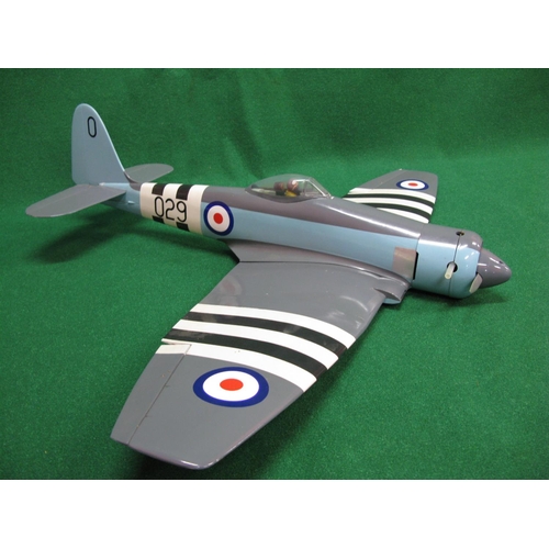 285 - Wood and plastic radio controlled model of a Sea Fury with glow plug engine - 47