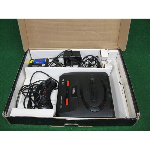 319 - Boxed Sega Mega Drive II from the early 1990's together with a James Pond II cartridge (untested)