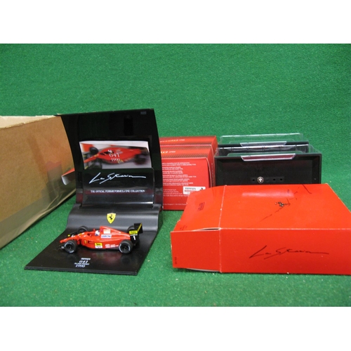 327 - Eighteen boxed 1:43 scale model Ferrari's from Brumm, Mattel, Hot Wheels, Atlas etc