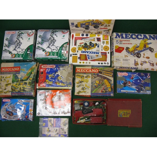 346 - Eleven boxed Meccano sets in various conditions (contents unverified but useful for parts)