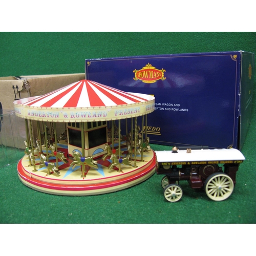 369 - Eight boxed 1:76 scale Lledo or Corgi fairground vehicles plus a boxed Lledo Showmans engine and car... 