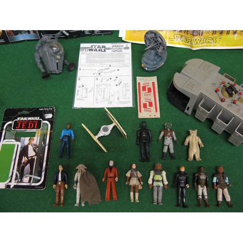 395 - Quantity of 1970's/1980's Star Wars items to include: Snowspeeder, Imperial Troop Transporter, Cap-Z... 