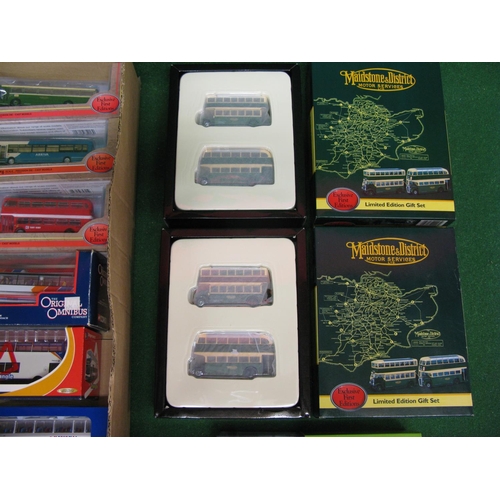 397 - Twelve boxed 1:76 scale buses (six in twin sets) made by EFE, Corgi OOC, Britbus, Creative Master an... 