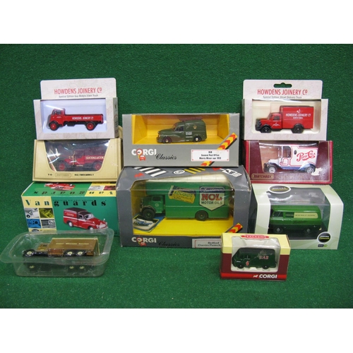 428 - Ten boxed model vehicles by Corgi, Matchbox, Vanguards, Lledo and Oxford