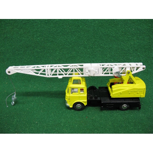 433 - Dinky 970 Jone Fleetmaster Cantiliver Crane in pale yellow, boxed with packaging