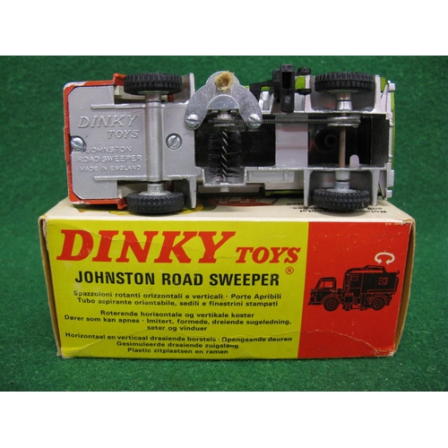 437 - Dinky 451 Johnston Road Sweeper with orange cab (opening doors version) and box