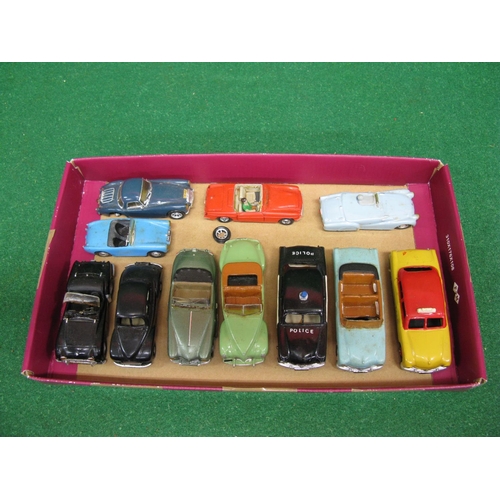 439 - Eleven Models of 1950's/1960's cars by Sear Models - Durban, S Africa in playworn condition