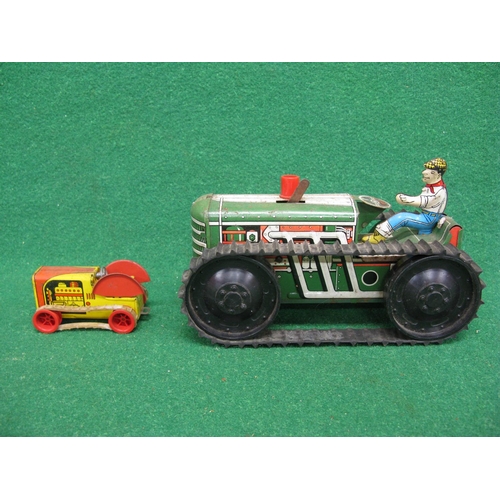 443 - Marx tinplate crawler tractor with thick rubber tracks - 8.5