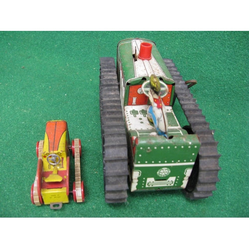 443 - Marx tinplate crawler tractor with thick rubber tracks - 8.5