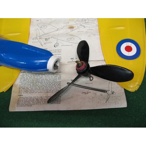 451 - Rubber powered ready to fly Frog Spitfire, boxed (under carriage legs missing) with instructions