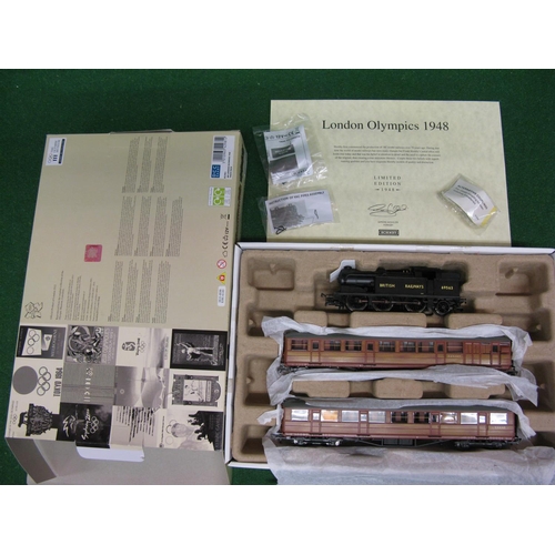 488 - 2012 Hornby OO scale Limited Edition boxed London Olympics 1948 train set containing: N2 0-6-0T in e... 