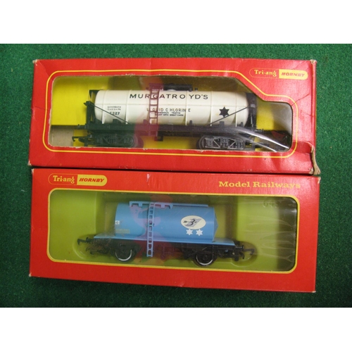 499 - Fourteen boxed Triang/Hornby OO scale four wheel and bogie, tank and bulk material wagons to include... 