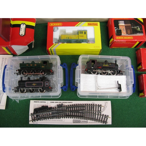 500 - Two boxes of Hornby OO scale to include: loose steam locomotives 87XX, J52 and Jinty 0-6-0TS togethe... 