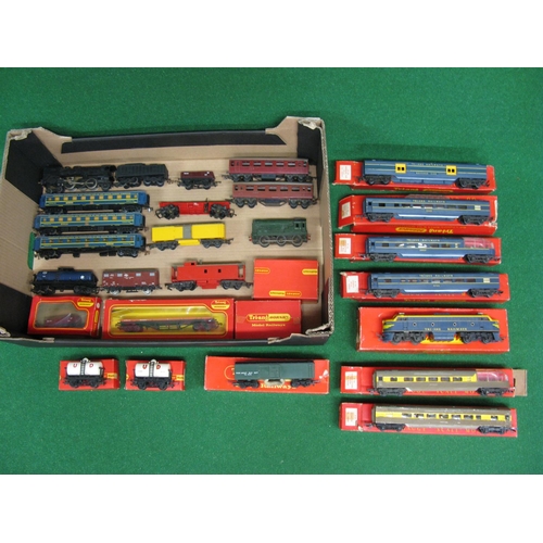 515 - Two boxes of OO/HO scale from Jouef, Triang, Hornby and Lima, some boxed to include: early Triang Tr... 