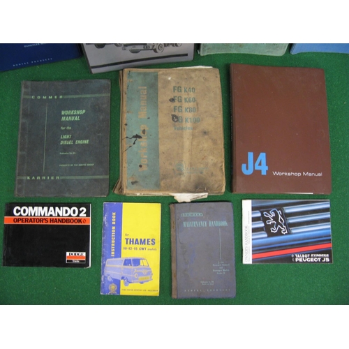 80 - Quantity of workshop manuals and handbooks for commercial vehicles to include: BMC, Leyland, Karrier... 