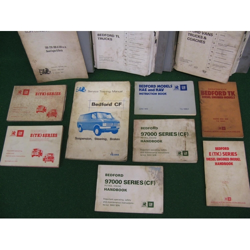 84 - Quantity of Bedford Service/Training manuals and handbooks for TL, TJ, TK, HAE, HAU and CF