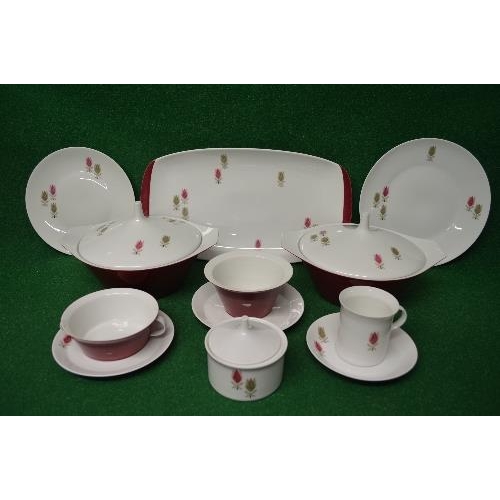 277 - Rosenthal Lunapark No. 4067 tea and dinner service to comprise: two circular lidded tureens, six din... 