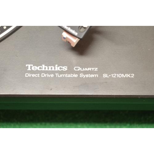 380 - Pair of Technics Direct Drive Turntable Systems Model SL-1210MK2 Series Nos. GE0EX79472 and GE0EX794... 