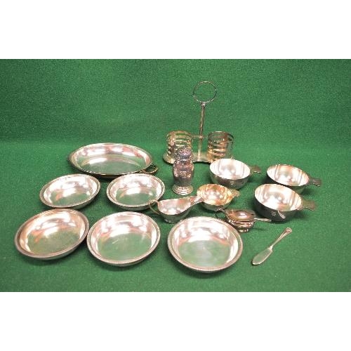 383 - Quantity of Shaw Savill Line and The Royal Mail Steam Packet Company silver plate to include: bottle... 