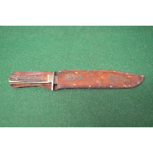 412 - 20th century Bowie knife by George Wostenholm & Sons Ltd, Washington Works, Sheffield, England, orig... 