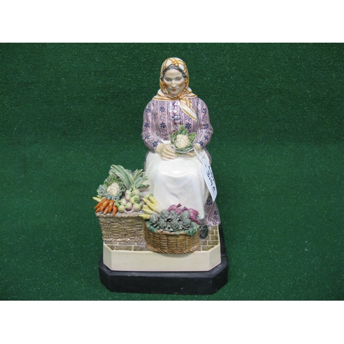 319A - Charles Vyse (1882-1971), earthenware figure entitled Market Day Bologne - Vegetables, modelled as a... 