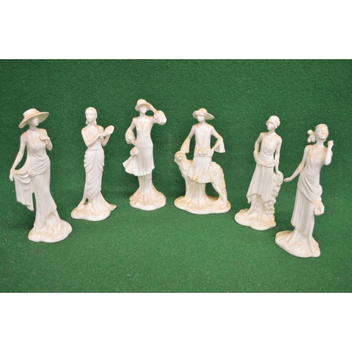 337 - Group of Royal Worcester figures from the 1920's Vogue Collection to comprise: Annie 1927, Diana 192... 