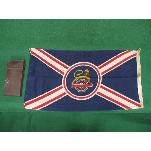 408 - 1947-1960 British Railways flag, possibly used on one of their ferries having central logo of a lion... 