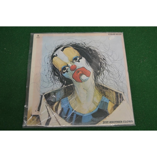 417 - Colin Scot, Just Another Clown record, Warners Brothers, K46236 together with Anthony Litri oil on c... 