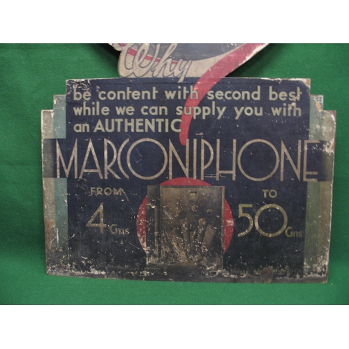 120 - Paper on board 1920's/1930's promotional sign Why Be Content With Second Best While We Can Supply Yo... 