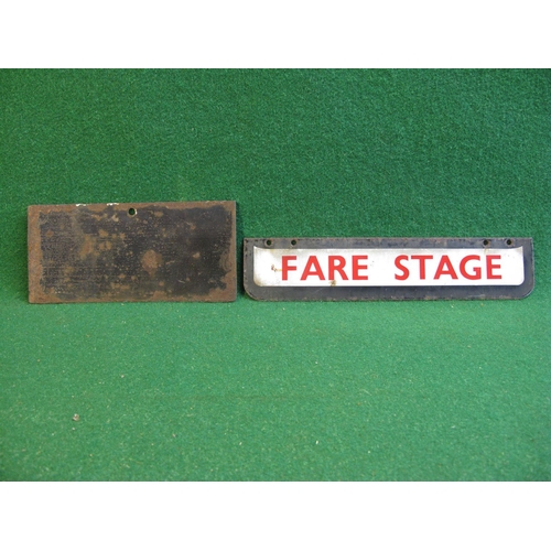 135 - Small enamel sign By Courtesy Inchek featring a tyre.  Red and black letters on a white ground - 8.5... 