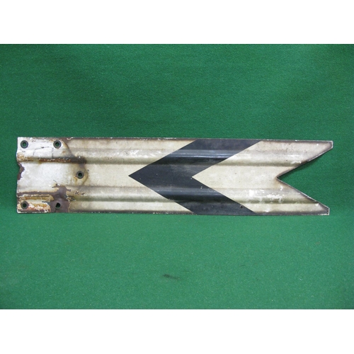 152 - Yellow and black distant/caution enamelled signal arm - 41.75