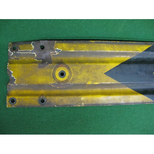 152 - Yellow and black distant/caution enamelled signal arm - 41.75