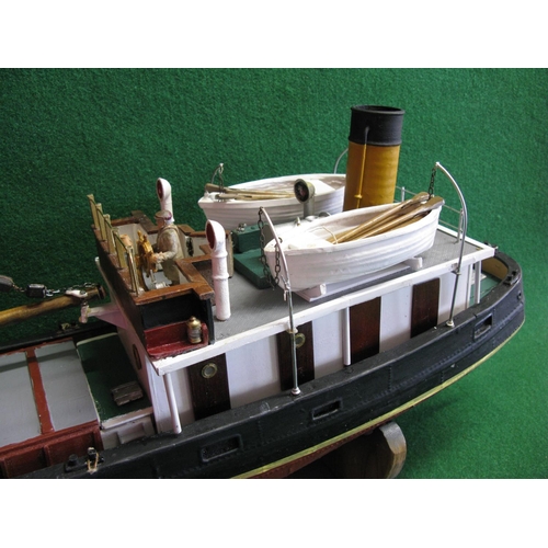 212 - Henry, a radio controlled model of a small open bridged coastal cargo ship, hand built from plans.  ... 