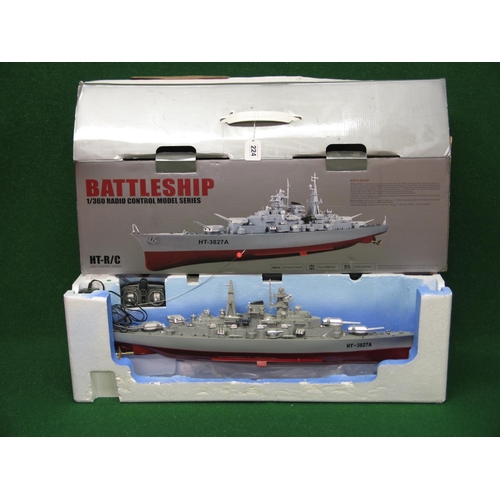 224 - Plastic 1:360 scale radio controlled battleship - 28