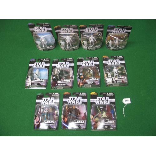 295 - Eleven carded Star Wars 2006 Saga Collection figures to include: Death Star Gunner, Bib Fortuna, Pri... 