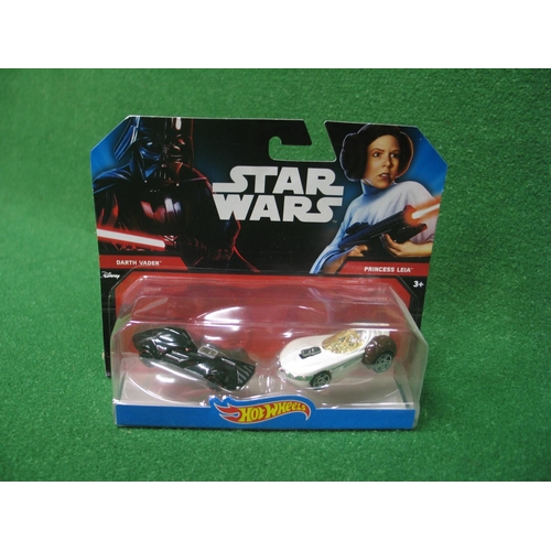 304 - Twenty four unopened Star Wars character cars, twin packs from Mattel Hot Wheels