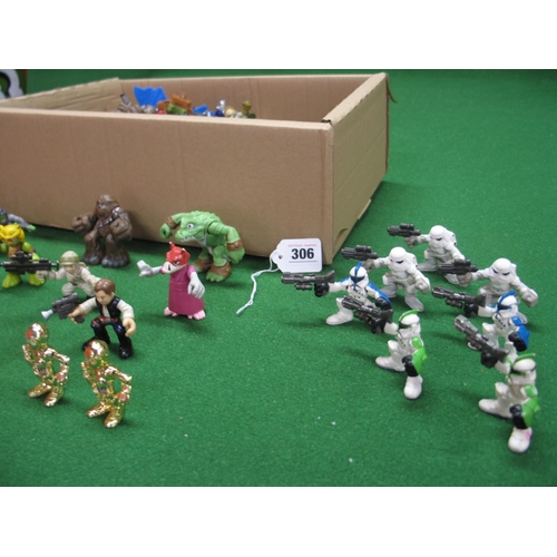 306 - Box of loose Star Wars Galactic Heros figures - average size 2.5