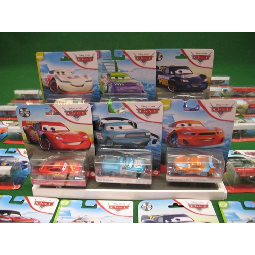 309 - Sixty four unopened model vehicles from Disney, Pixar Cars films produced by Mattel