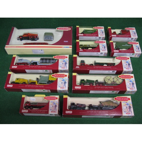 352 - Eleven boxed 1:72 scale diecast model vehicles from Trackside to include: parcels vans, heavy haulag... 