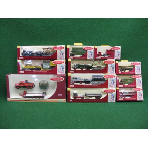 352 - Eleven boxed 1:72 scale diecast model vehicles from Trackside to include: parcels vans, heavy haulag... 