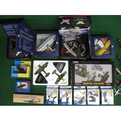 353 - An aircraft collection comprising both boxed and loose metal and plastic models from Corgi, Days Gon... 