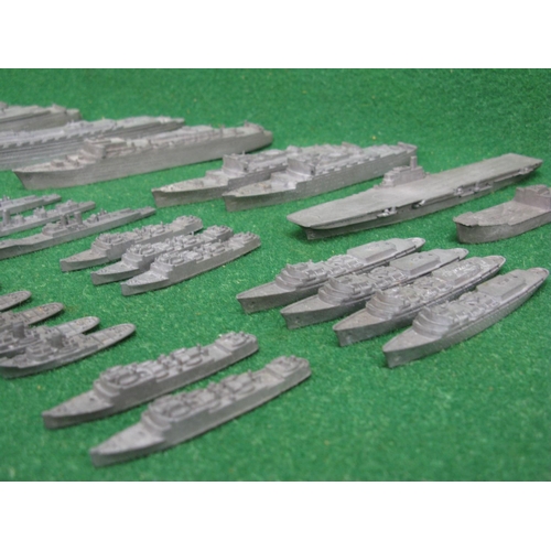 358 - Fifty eight Triang Minic 1958-1964 Waterline Ship metal hull raw castings - 10.25