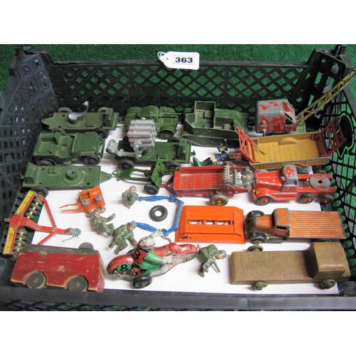 363 - Small quantity of diecast vehicles from Lone Star, Dinky, Crescent and Lesney together with a fricti... 