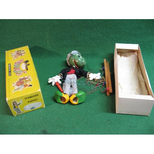 376 - Three boxed Pelham Puppets to comprise: Jimmy (Jiminy) Cricket, Dutch Boy and Prince Charming