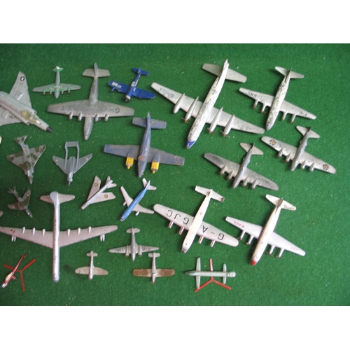 382 - Quantity of diecast models of aeroplanes from Dinky, Mercury and Zymex, all playworn