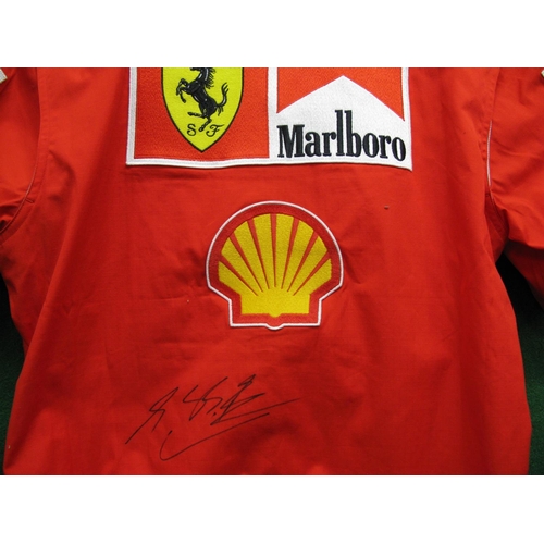 40 - 1997 Ferrari F1 pit crew shirt made by Tommy Hilfiger and embroidered for L Tesiny, size L and signe... 