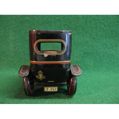 409 - Friction drive (with handbrake) tinplate model of an early 20th century Sedan, Made In Japan - 6.5