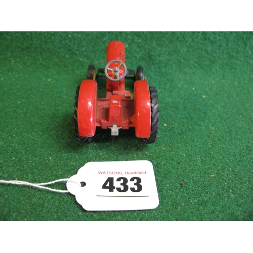 433 - 1966-1971 Dinky 300 Massey Ferguson tractor with cast metal yellow rear wheels