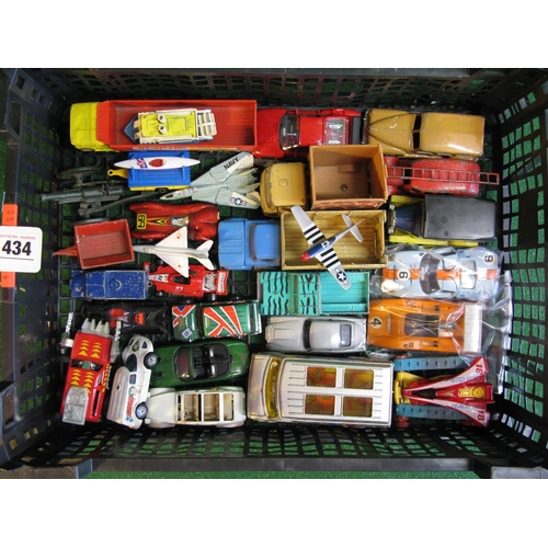 434 - Box of approx twenty nine loose diecast vehicles by Corgi, Dinky, Mira, Jouef Evolution etc