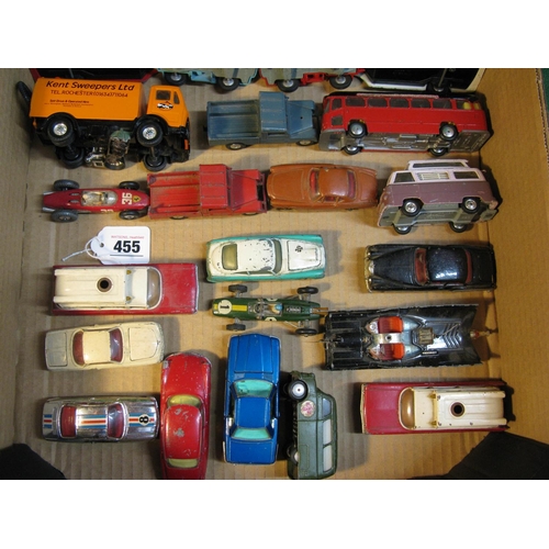 455 - Box of Corgi diecast vehicles to include: Decca Airfield Radar, Bedford Mobil Gas, Ford Thames Airbo... 